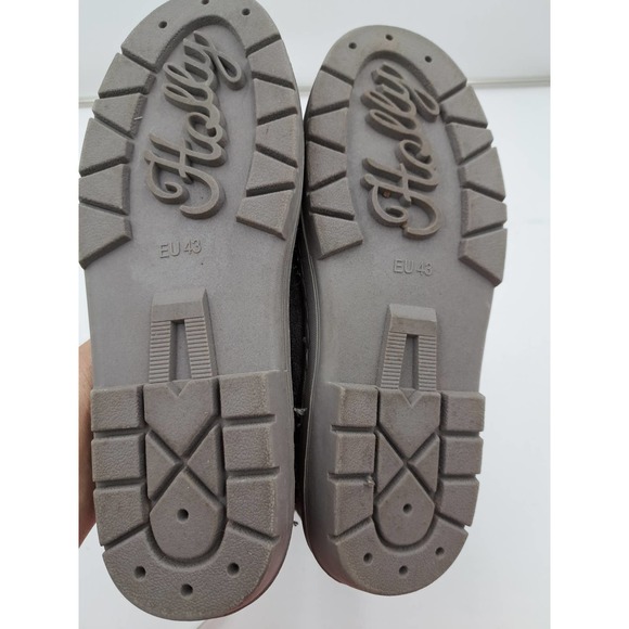 Holly Grey Mid calf booties w/faux fur inside 2 button closure EU 43  US 11 - Picture 4 of 8